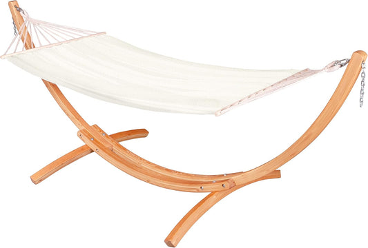 Chillounge Hammock with Spreader Bar & Wood Stand