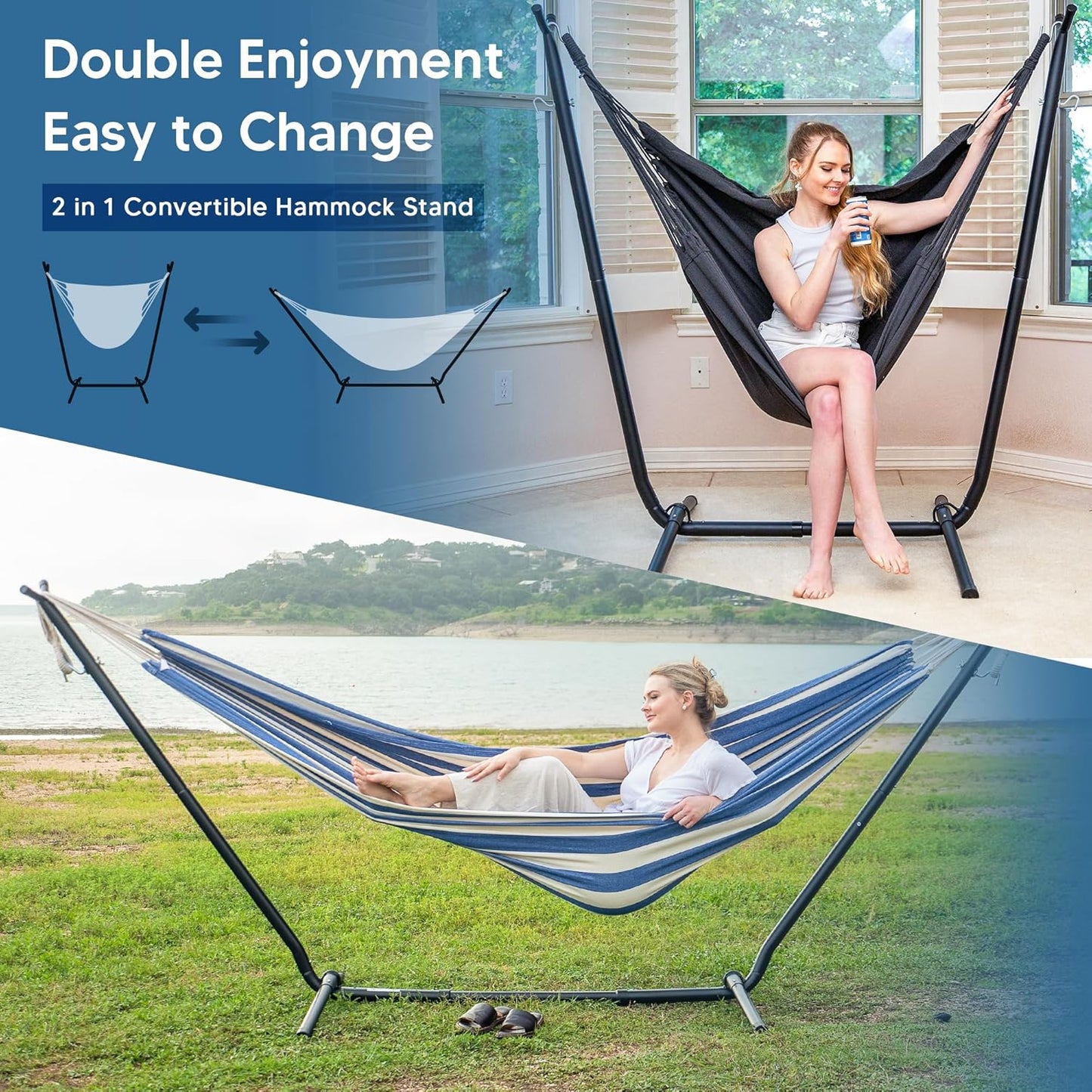 Hamac 2 en 1 Convertible