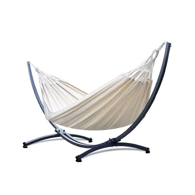 Hamac sur Pied Aluminium Beige
