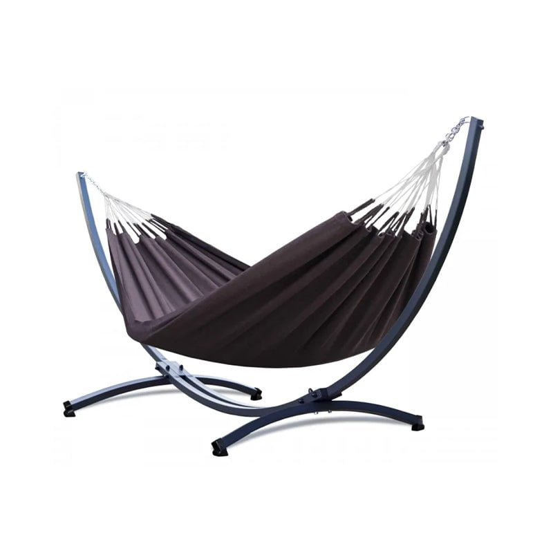 Hamac sur Pied Aluminium Marron